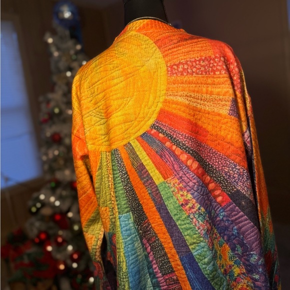 Colorful Patchwork Cardigan - Picture 2 of 3